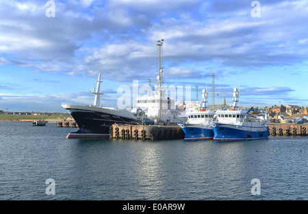 Peterhead Harbor, Schottland Stockfoto