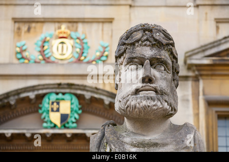 Sheldonian Statuen. Oxford, England Stockfoto