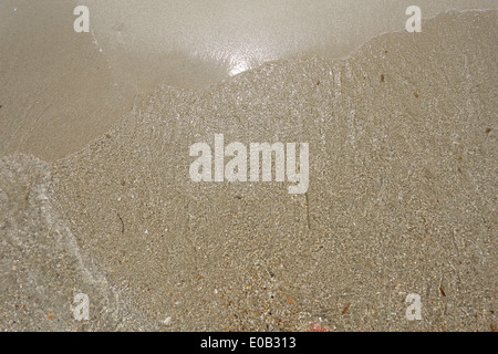 Die Textur des Meerwassers ist fotografierten Nahaufnahme Stockfoto