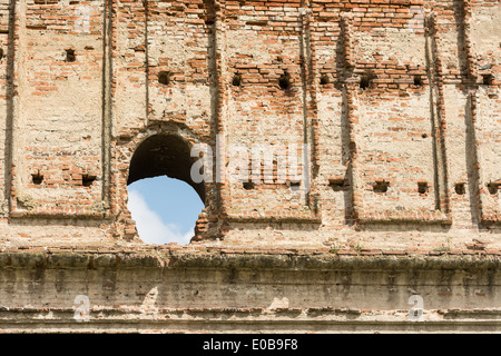 Alte Burg Brick Wall Close Up Stockfoto