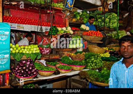 Crawford Gemüsemarkt, gebaut von einem britischen Architekten Sir William Emerson 1865 Mumbai, Bombay, Indien Stockfoto