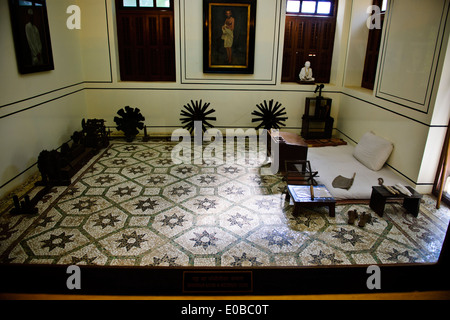 Mahat Museum, Mani Bhavan, hier Mahatma Gandi blieb bei einem Besuch in Bombay von 1917-1934, Fotos, Aufzeichnungen, Bücher, Mumbai, Bombay, Indien Stockfoto