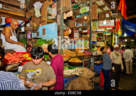 Crawford Gemüsemarkt, gebaut von einem britischen Architekten Sir William Emerson 1865 Mumbai, Bombay, Indien Stockfoto