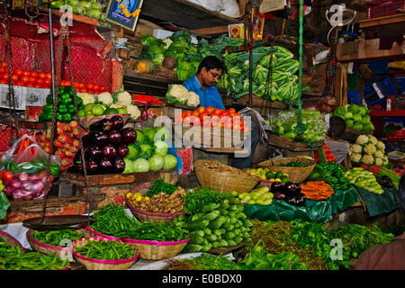 Crawford Gemüsemarkt, gebaut von einem britischen Architekten Sir William Emerson 1865 Mumbai, Bombay, Indien Stockfoto