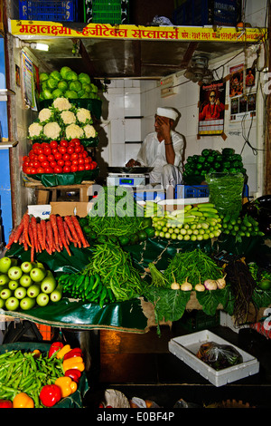 Crawford Gemüsemarkt, gebaut von einem britischen Architekten Sir William Emerson 1865 Mumbai, Bombay, Indien Stockfoto