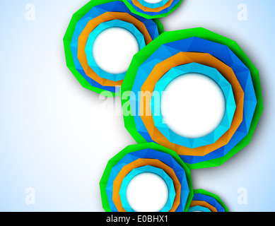 Zusammenfassung Hintergrund mit bunten geometrischen Elementen Stockfoto