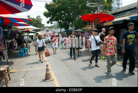 Der Wochenendmarkt Chatuchak, Bangkok, Thailand Stockfoto
