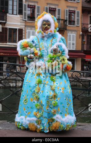 Venezianischen Karneval Annecy, Haute-Savoie, Rhone-Alpes, Frankreich Stockfoto