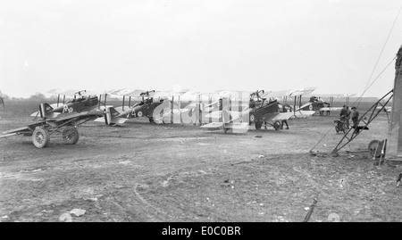 Australische S.E.5A Kämpfer Flugzeuge des Geschwaders Nr. 6 (Ausbildung) Stockfoto