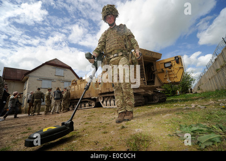 Horn, Mine Detection System, Stockfoto