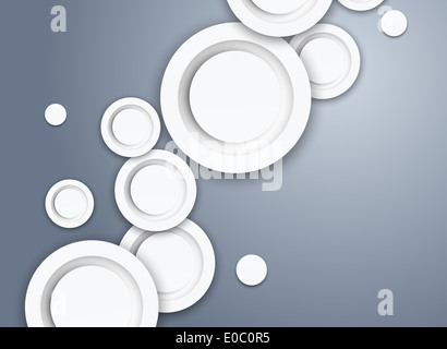 Zusammenfassung Hintergrund mit grauen Kreisen Stockfoto