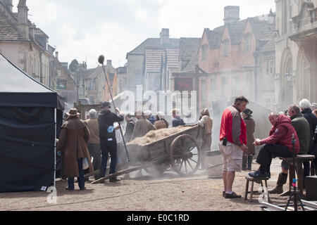 Corsham, Wiltshire, Großbritannien. Mai 2014. Filmaufnahmen Von Poldark. England, Großbritannien Stockfoto