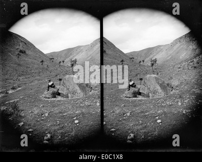 Ein historisches Foto aus der Zeit um 1890, das Peter F. Colledge in Paki Paki, Neuseeland zeigt. Das Bild ist Teil der National Library of New Zealand Archive, die das Leben im neuseeländischen 19. Jahrhundert dokumentiert. Stockfoto