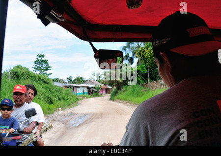 Motokar in Santa Clara - IQUITOS. Abteilung von Loreto. Peru Stockfoto