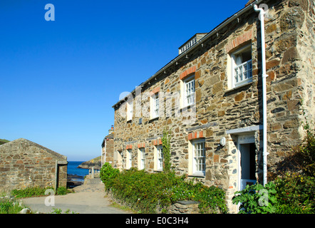 Ein Ferienhaus bei Port Quin an der Nordküste von Cornwall, UK Stockfoto