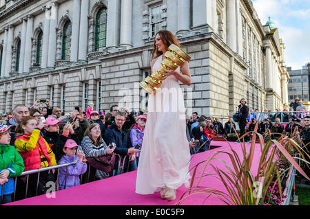 Belfast, Northern Irealand, 8. Mai 2014 - Giro d ' Italia Credit: Stephen Barnes/Alamy Live News Stockfoto