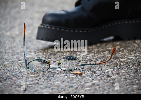 Symbolisches Bild für Nazi, Skinheads und Rechtsradikalismus, Symbolbild Fuer Nazi, Skinheads Und Rechtsradikalismus Stockfoto