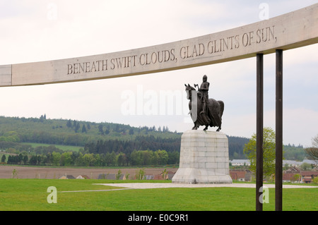 Schlacht von Bannockburn Denkmal auf dem Schlachtfeld in Stirlingshire, Schottland. Stockfoto