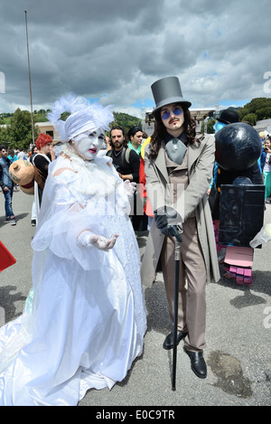 Neapel, Italien - 1.Mai: für die XVI Ausgabe des internationalen Cartoon Comicon, erfüllen Sie alle Liebhaber von Comics, Manga und cosplay Stockfoto