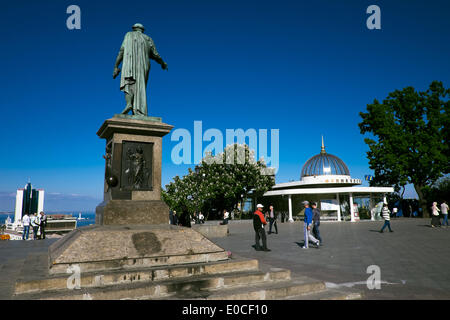 Odessa, Ukraine. 9. Mai 2014. Ukraine - Odessa - tägliches Leben - Statue des Duc de Richelieu, Odessa, Ukraine, Donnerstag, Mai 8, 2014. (Zacharie Scheurer) © Zacharie Scheurer/NurPhoto/ZUMAPRESS.com/Alamy Live-Nachrichten Stockfoto