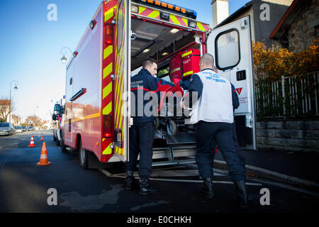 Paris Feuerwehr Stockfoto