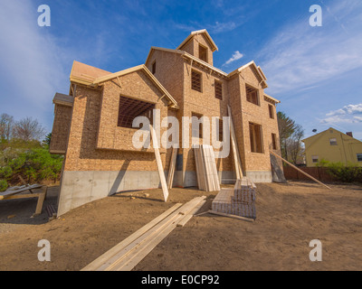 Neubau Haus Stockfoto