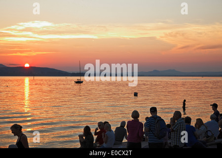 Campingplatz Sandseele, Reichenau, Bodensee, Baden-Württemberg, Deutschland Stockfoto