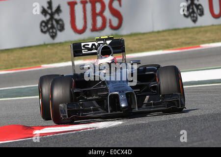 Catalunya, Barcelona, Spanien. 9. Mai 2014. Kevin Magnussen (DEN) #20, McLaren-Mercedes - Formel 1 World Championship 2014 - Rd05, Grand Prix von Spanien am Circuit de Catalunya, Barcelona, Spanien, Freitag, 9. Mai 2014 Credit: Dpa picture-Alliance/Alamy Live News Stockfoto