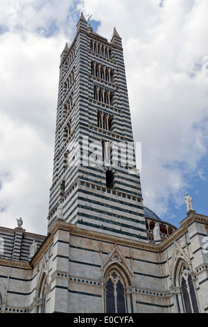 Landschaft rund um den Dom von Siena in Siena, Italien Stockfoto