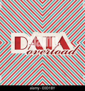 Datenflut. Retro-Design-Konzept. Stockfoto