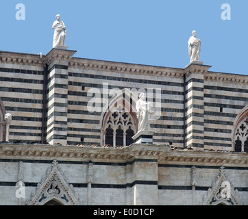 Landschaft rund um den Dom von Siena in Siena, Italien Stockfoto