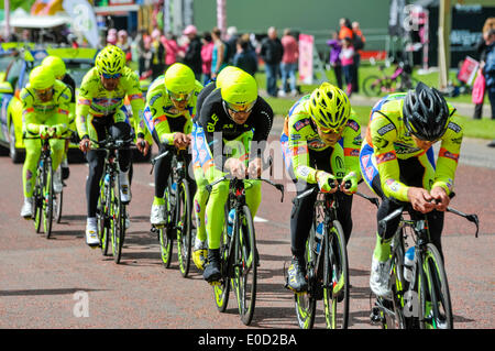 Belfast, Nordirland. 9. Mai 2014 - Giro d ' Italia Übungsbeispiel: Neri Sottoli (Italien) Credit: Stephen Barnes/Alamy Live News Stockfoto