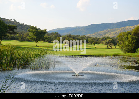 Gary Player Country Club Golf Course, Sun City holiday Resort, Pilanesberg, North West Province, Südafrika Stockfoto