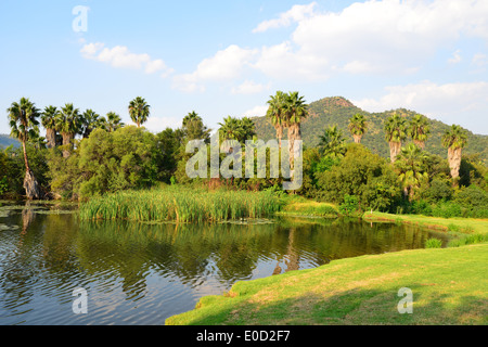 Gary Player Country Club Golf Course, Sun City holiday Resort, Pilanesberg, North West Province, Südafrika Stockfoto