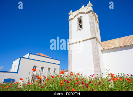 Kirche von Nossa Senhora da Conceição ist die kleine Kirche in Vila Bispo Algarve Portugal EU Europa Stockfoto