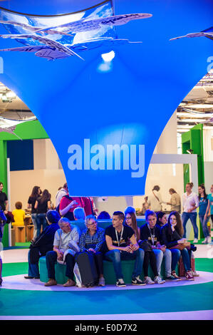 Turin, Piemont, Italien. 9. Mai 2014. Lingotto Messe 27. Internationale Buchmesse Fair 9. Mai 2014. Bildnachweis: Wirklich einfach Star/Alamy Live-Nachrichten Stockfoto