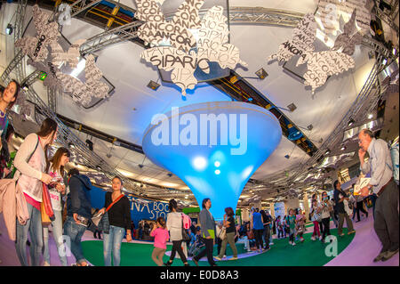 Turin, Piemont, Italien. 9. Mai 2014. Lingotto Messe 27. Internationale Buchmesse Fair 9. Mai 2014. Bildnachweis: Wirklich einfach Star/Alamy Live-Nachrichten Stockfoto