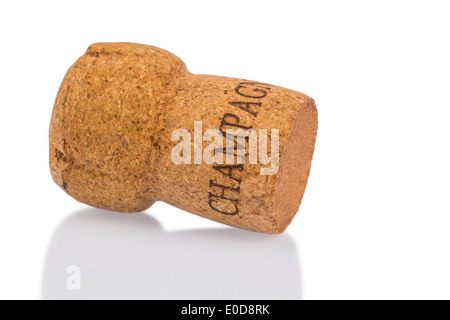 Ein einzelnes Sektkorken, symbolische Foto für Festlichkeit, Genuss und Luxus, Ein Einzelner Champagnerkorken, Symbolfoto Fuer Fest Stockfoto