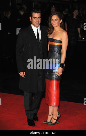 London, UK, UK. 20. Oktober 2013. Colin Farrell und Ruth Wilson besucht die schließen Nacht Gala europäische Premiere '' speichern Herr Banken '' während des 57. BFI London Film Festival im Odeon Leicester Square. © Ferdaus Shamim/ZUMA Wire/ZUMAPRESS.com/Alamy Live-Nachrichten Stockfoto