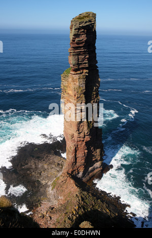 Old Man of Hoy Meer Stack (449 ft oder 137m hoch) auf der Insel Hoy in Orkney Stockfoto