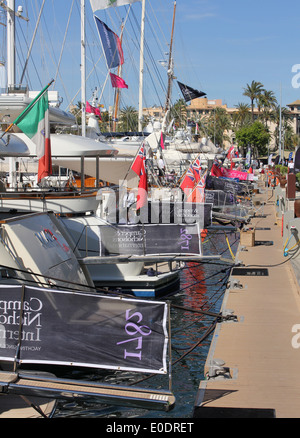 Kombiniert - Palma Boat Show 2014 / Palma Superyacht Show 2014 - Superyachten - Palma De Mallorca / Mallorca, Balearen Stockfoto