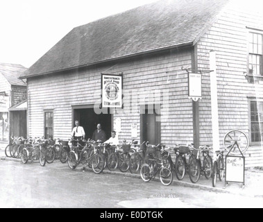 Harvey A. Young Fahrradgeschäft Stockfoto