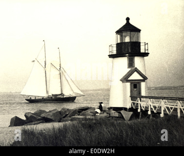 Brant Point Lighthouse, c. 1940 Stockfoto