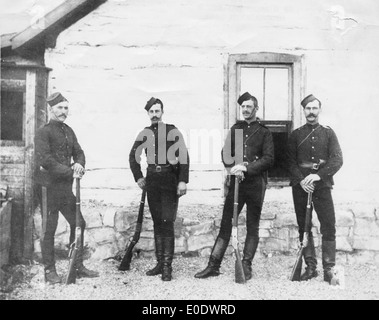 Königliche nordwestlich montiert Polizei-Abteilung schreiben-auf-Stein Stockfoto