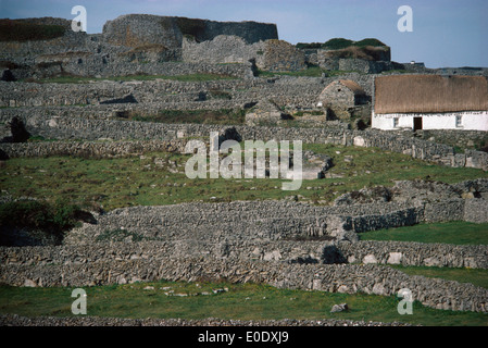 Dun Conor, Inishmaan, Aran-Inseln, Co. Galway, Irland Stockfoto