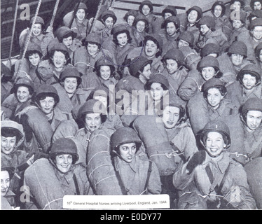 16. Allgemeine Hosp Krankenschwestern, Jan 1944 Stockfoto