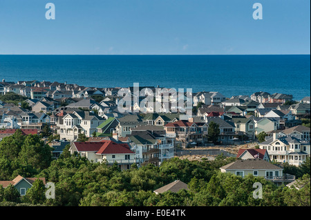 Luxury beach front Häuser, Corolla, Outer Banks, North Carolina, USA Stockfoto