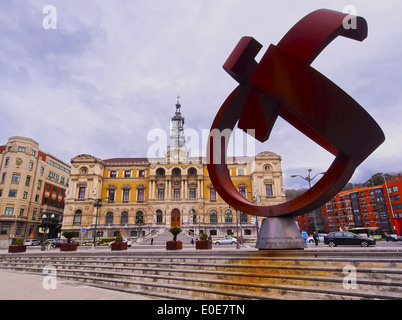 Casa Consistorial/Rathaus - Rathaus in Bilbao, Vizcaya, Baskisches Land, Spanien Stockfoto