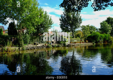 Die Lancaster-Kanal bei Bilsborrow Preston Lancashire England UK. Stockfoto