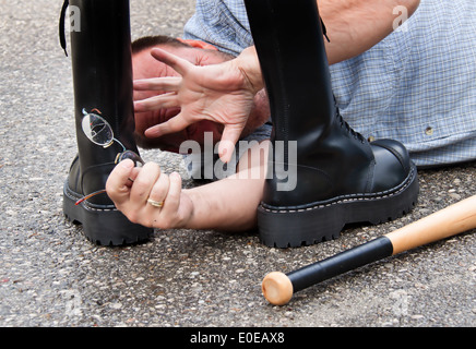 Symbolisches Bild für Nazi, Skinheads und Rechtsradikalismus, Symbolbild Fuer Nazi, Skinheads Und Rechtsradikalismus Stockfoto